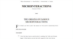 Desktop Screenshot of microinteractions.com